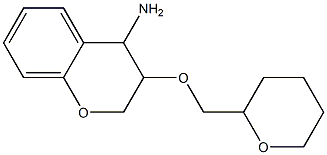 3-(oxan-2-ylmethoxy)-3,4-dihydro-2H-1-benzopyran-4-amine Struktur