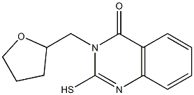 3-(oxolan-2-ylmethyl)-2-sulfanyl-3,4-dihydroquinazolin-4-one Struktur