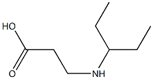 3-(pentan-3-ylamino)propanoic acid Struktur