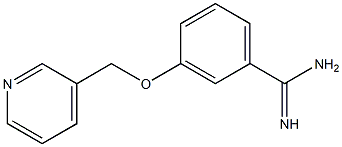 3-(pyridin-3-ylmethoxy)benzenecarboximidamide Struktur