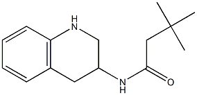 3,3-dimethyl-N-(1,2,3,4-tetrahydroquinolin-3-yl)butanamide Struktur