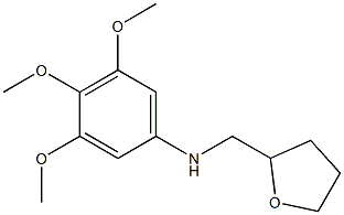 3,4,5-trimethoxy-N-(oxolan-2-ylmethyl)aniline Struktur