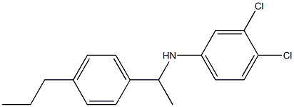 3,4-dichloro-N-[1-(4-propylphenyl)ethyl]aniline Struktur