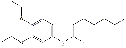 3,4-diethoxy-N-(octan-2-yl)aniline Struktur