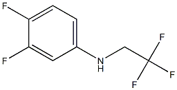 3,4-difluoro-N-(2,2,2-trifluoroethyl)aniline Struktur