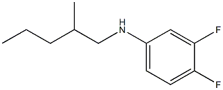 3,4-difluoro-N-(2-methylpentyl)aniline Struktur