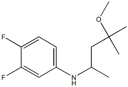 3,4-difluoro-N-(4-methoxy-4-methylpentan-2-yl)aniline Struktur