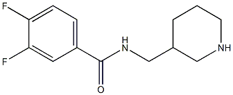 3,4-difluoro-N-(piperidin-3-ylmethyl)benzamide Struktur