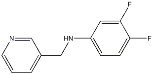 3,4-difluoro-N-(pyridin-3-ylmethyl)aniline Struktur