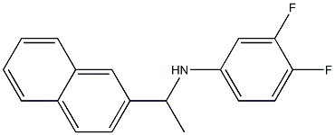 3,4-difluoro-N-[1-(naphthalen-2-yl)ethyl]aniline Struktur