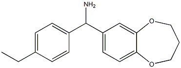 3,4-dihydro-2H-1,5-benzodioxepin-7-yl(4-ethylphenyl)methanamine Struktur