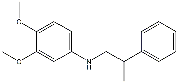 3,4-dimethoxy-N-(2-phenylpropyl)aniline Struktur