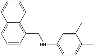 3,4-dimethyl-N-(naphthalen-1-ylmethyl)aniline Struktur