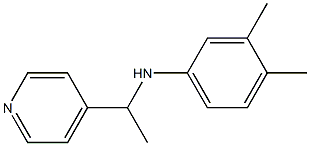 3,4-dimethyl-N-[1-(pyridin-4-yl)ethyl]aniline Struktur