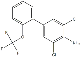 3,5-dichloro-2'-(trifluoromethoxy)-1,1'-biphenyl-4-amine Struktur