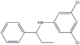 3,5-dichloro-N-(1-phenylpropyl)aniline Struktur