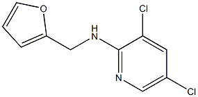 3,5-dichloro-N-(furan-2-ylmethyl)pyridin-2-amine Struktur