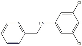 3,5-dichloro-N-(pyridin-2-ylmethyl)aniline Struktur