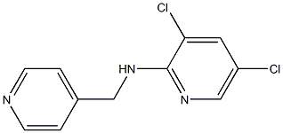 3,5-dichloro-N-(pyridin-4-ylmethyl)pyridin-2-amine Struktur