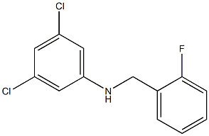 3,5-dichloro-N-[(2-fluorophenyl)methyl]aniline Struktur