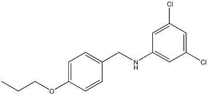 3,5-dichloro-N-[(4-propoxyphenyl)methyl]aniline Struktur