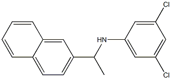 3,5-dichloro-N-[1-(naphthalen-2-yl)ethyl]aniline Struktur