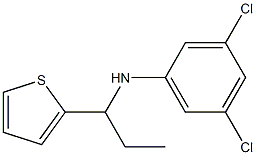 3,5-dichloro-N-[1-(thiophen-2-yl)propyl]aniline Struktur