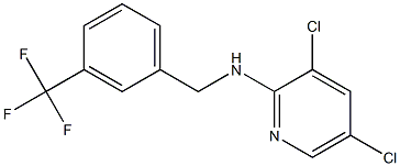 3,5-dichloro-N-{[3-(trifluoromethyl)phenyl]methyl}pyridin-2-amine Struktur