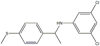 3,5-dichloro-N-{1-[4-(methylsulfanyl)phenyl]ethyl}aniline Struktur