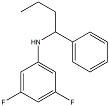 3,5-difluoro-N-(1-phenylbutyl)aniline Struktur