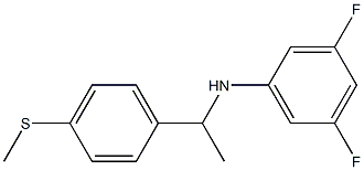 3,5-difluoro-N-{1-[4-(methylsulfanyl)phenyl]ethyl}aniline Struktur