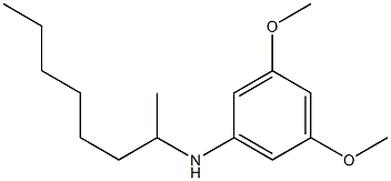 3,5-dimethoxy-N-(octan-2-yl)aniline Struktur