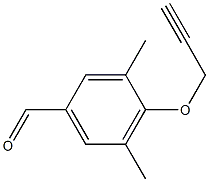 3,5-dimethyl-4-(prop-2-yn-1-yloxy)benzaldehyde Struktur