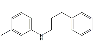 3,5-dimethyl-N-(3-phenylpropyl)aniline Struktur