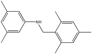 3,5-dimethyl-N-[(2,4,6-trimethylphenyl)methyl]aniline Struktur