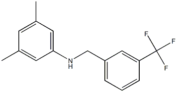 3,5-dimethyl-N-{[3-(trifluoromethyl)phenyl]methyl}aniline Struktur