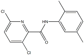 3,6-dichloro-N-(2,5-dimethylphenyl)pyridine-2-carboxamide Struktur