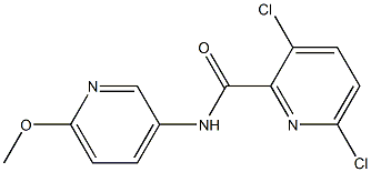 3,6-dichloro-N-(6-methoxypyridin-3-yl)pyridine-2-carboxamide Struktur