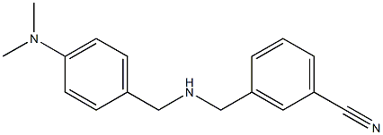 3-[({[4-(dimethylamino)phenyl]methyl}amino)methyl]benzonitrile Struktur