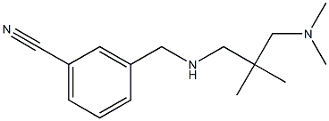 3-[({2-[(dimethylamino)methyl]-2-methylpropyl}amino)methyl]benzonitrile Struktur