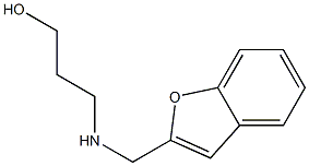 3-[(1-benzofuran-2-ylmethyl)amino]propan-1-ol Struktur