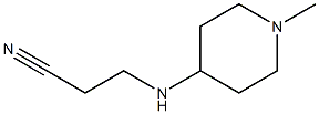 3-[(1-methylpiperidin-4-yl)amino]propanenitrile Struktur