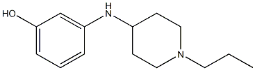 3-[(1-propylpiperidin-4-yl)amino]phenol Struktur