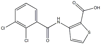 3-[(2,3-dichlorobenzene)amido]thiophene-2-carboxylic acid Struktur