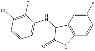 3-[(2,3-dichlorophenyl)amino]-5-fluoro-2,3-dihydro-1H-indol-2-one Struktur