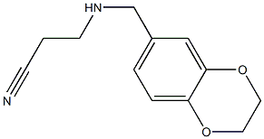 3-[(2,3-dihydro-1,4-benzodioxin-6-ylmethyl)amino]propanenitrile Struktur