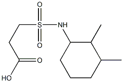 3-[(2,3-dimethylcyclohexyl)sulfamoyl]propanoic acid Struktur