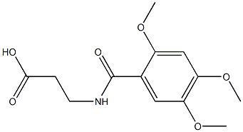 3-[(2,4,5-trimethoxyphenyl)formamido]propanoic acid Struktur