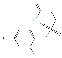 3-[(2,4-dichlorobenzyl)sulfonyl]propanoic acid Struktur