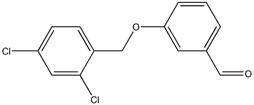 3-[(2,4-dichlorophenyl)methoxy]benzaldehyde Struktur